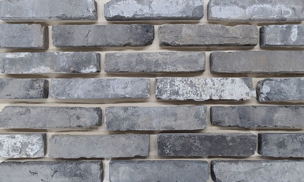 スライスレンガ　グレーMIX