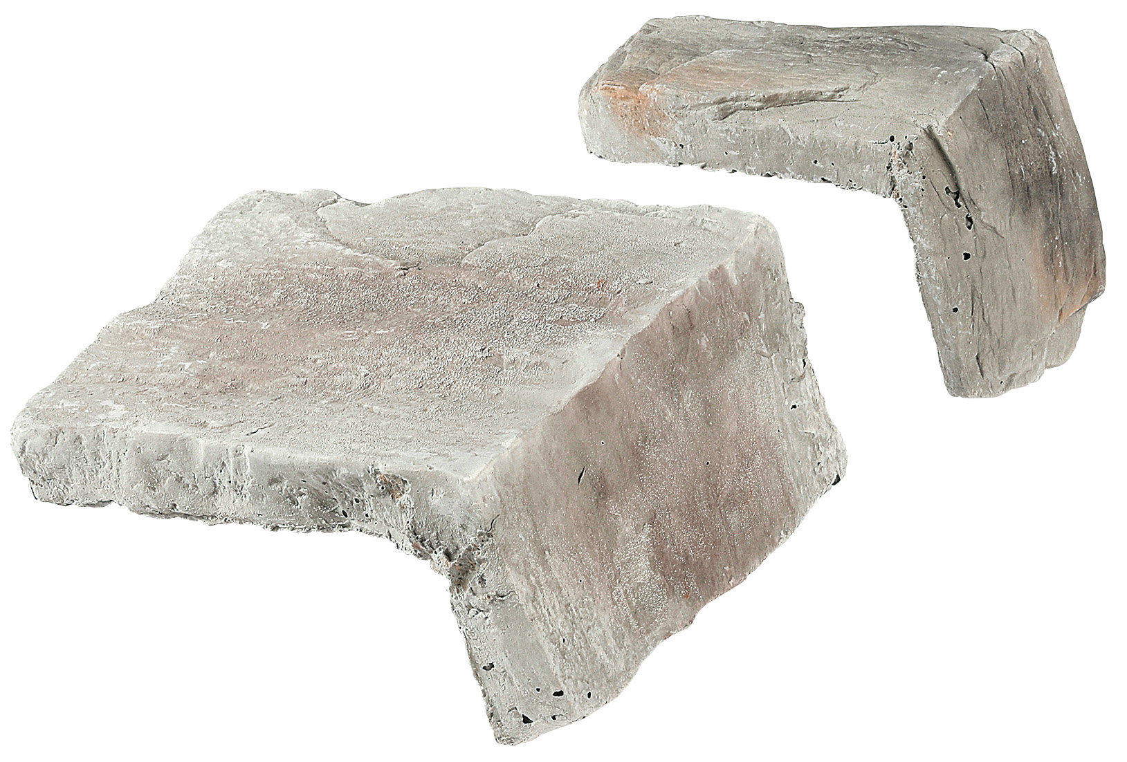 カントリーレッジ　ホワイトMIX　コーナー 【出隅役物｜セメント系人造石｜乱形】